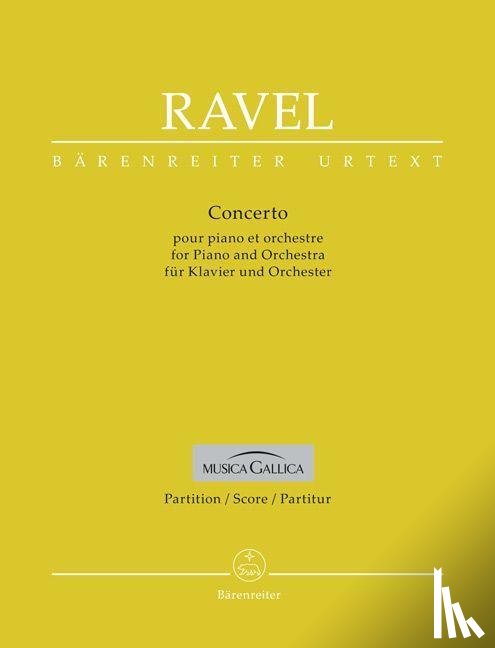 Ravel, Maurice - Concerto für Klavier und Orchester G-Dur