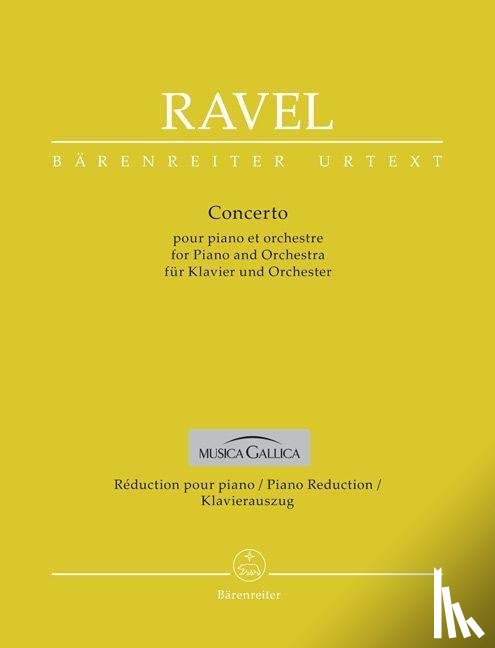 Ravel, Maurice - Concerto für Klavier und Orchester G-Dur