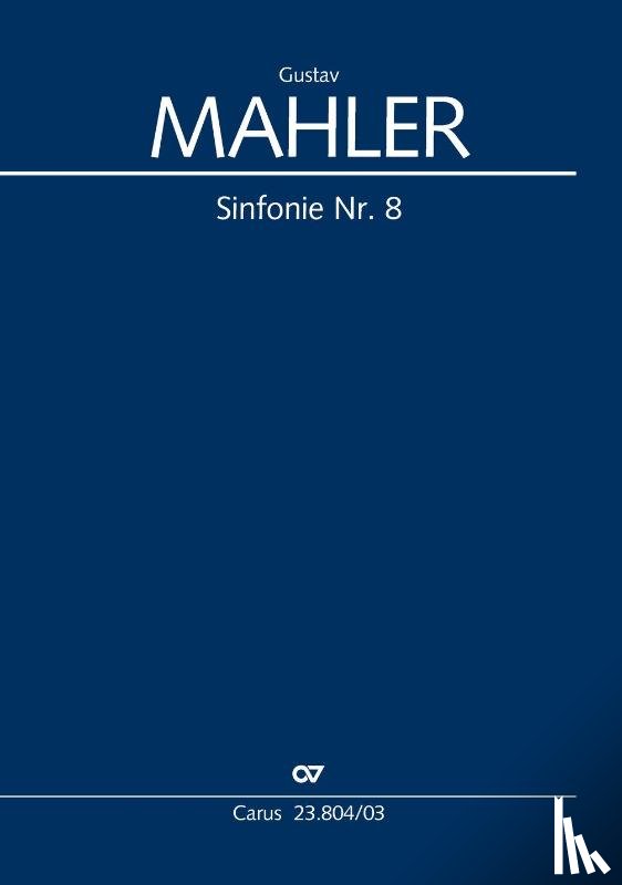 Mahler, Gustav - Sinfonie Nr. 8 (Klavierauszug)