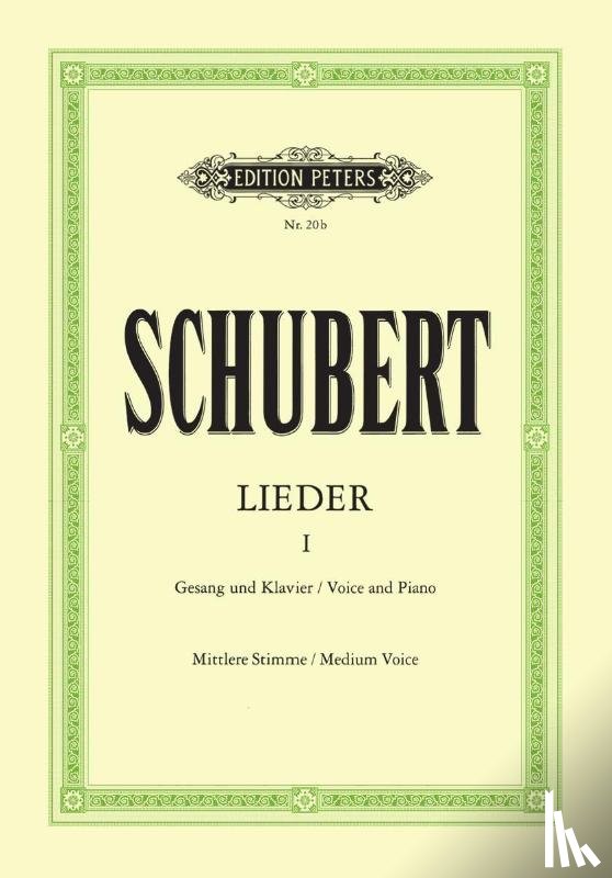 Schubert, Franz - Lieder, Band 1, mittlere Stimme