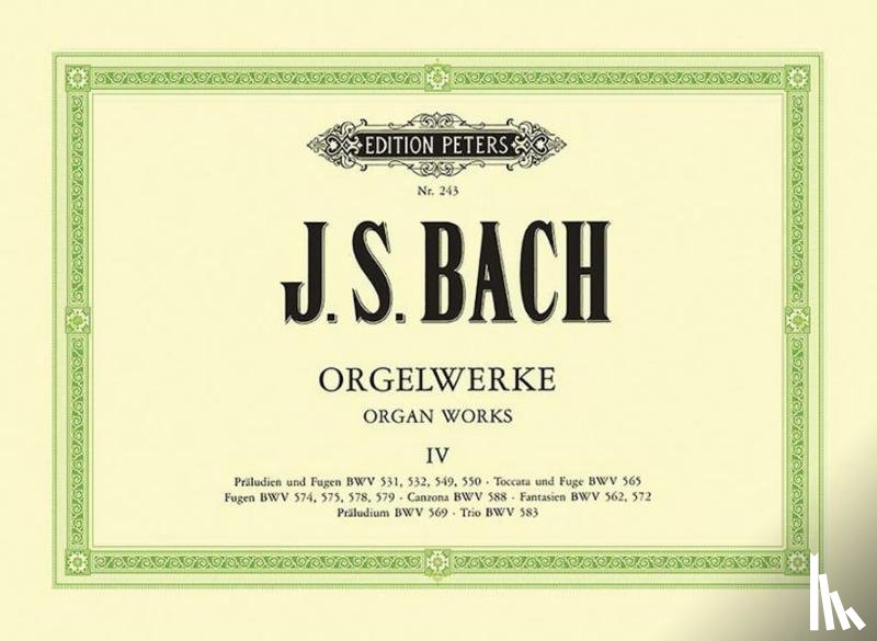 Bach, Johann Sebastian - Orgelwerke in 9 Bänden - Band 4