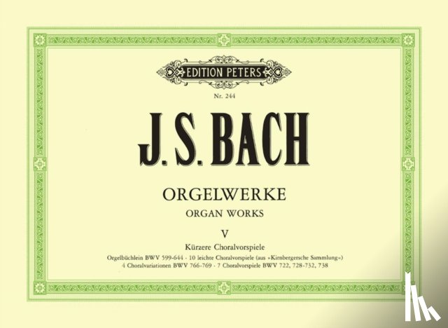 Bach, Johann Sebastian - Orgelwerke in 9 Bänden - Band 5