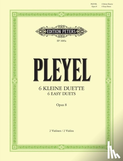Pleyel, Ignaz Josef - 6 kleine Duette op. 8