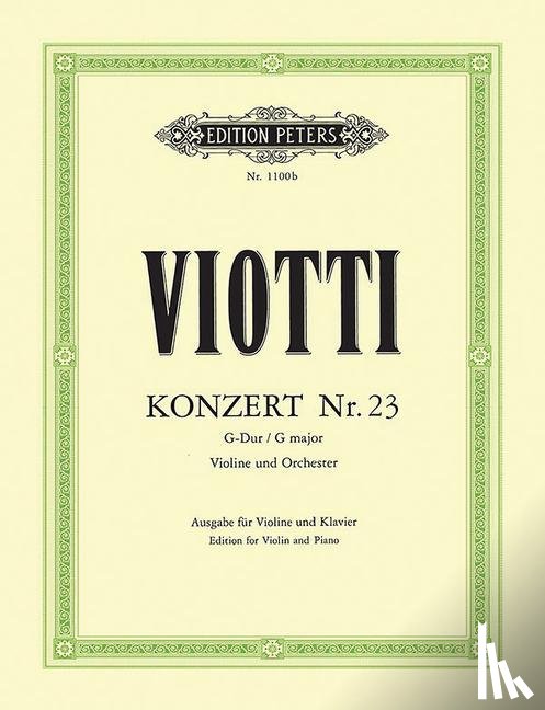 Battista Viotti, Giovanni - Concerto No. 23 in G