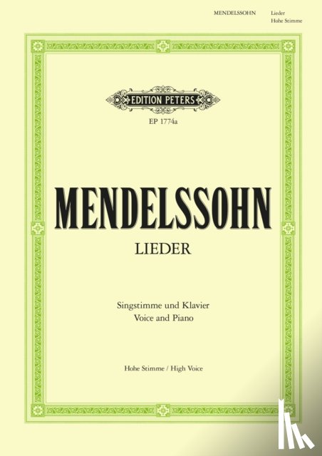 Mendelssohn Bartholdy, Felix - Lieder