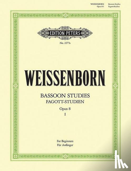 Weissenborn, Julius - Fagott-Studien, Heft 1: Für Anfänger op. 8