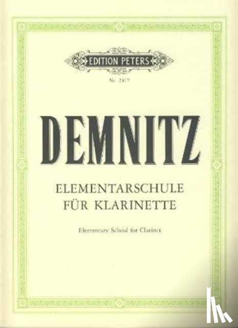Demnitz, Friedrich - Elementary School for Clarinet