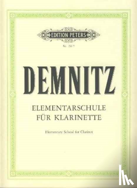 Demnitz, Friedrich - Elementary Clarinet Tutor