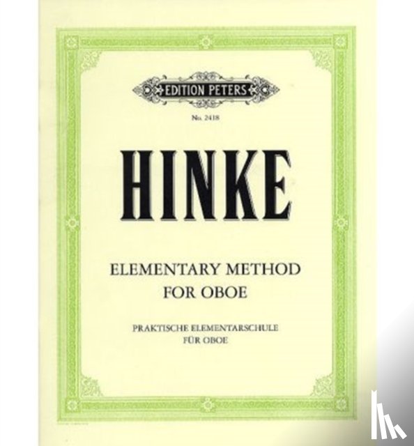 Hinke, Gustav Adolf - Elementary Method for Oboe