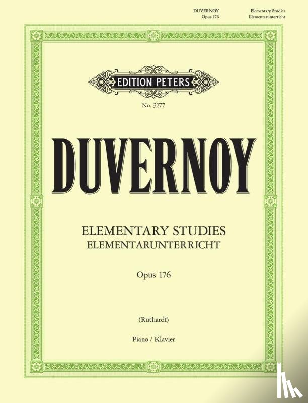 Duvernoy, Jean Baptiste, Ruthardt, Adolf - Elementarunterricht für Anfänger op. 176