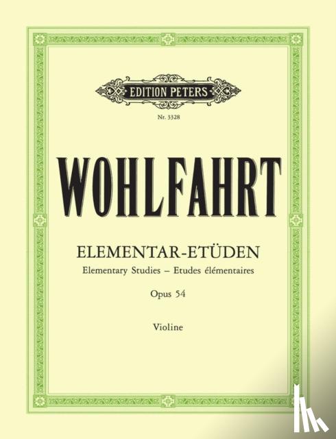 Wohlfahrt, Franz - 40 Elementar-Etüden für Violine solo op. 54