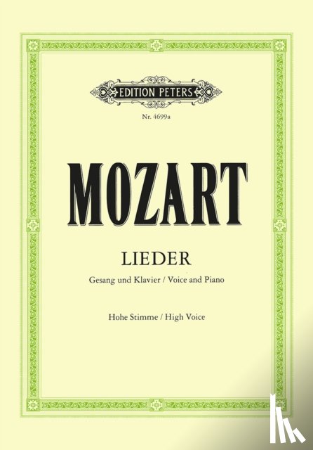 Mozart, Wolfgang Amadeus - [50] Ausgewählte Lieder