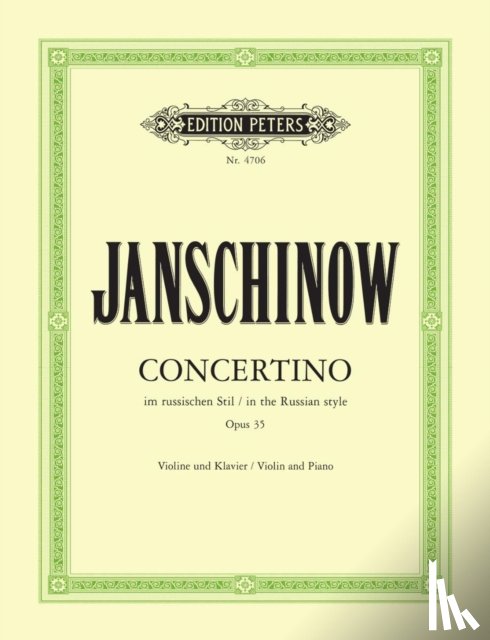 Janschinow, Alexej - Concertino im russischen Stil op. 35