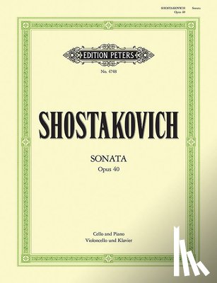 SHOSTAKOVICH, DIMITR - SONATA IN D MINOR OP 40