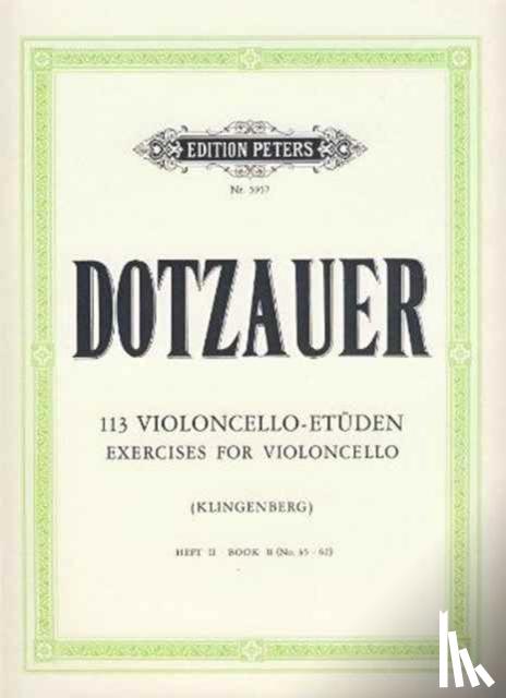Dotzauer, Justus Johann Friedrich - 113 Violoncello-Etüden - Heft 2: Nr. 35 - 62