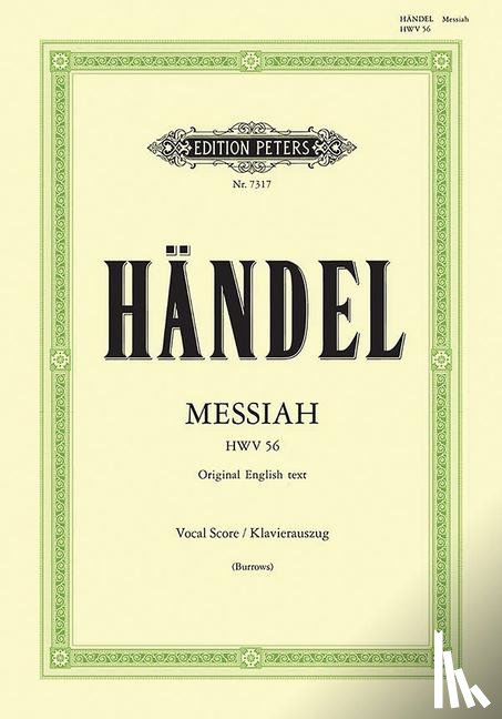 Händel, Georg Friedrich, Jennens, Charles - Messiah [Der Messias] HWV 56 / URTEXT
