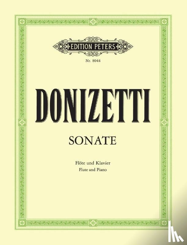 Donizetti, Gaetano - Sonate für Flöte und Klavier C-Dur