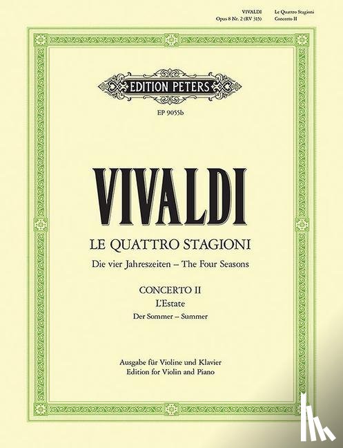 Vivaldi, Antonio - Die Jahreszeiten: Konzert für Violine, Streicher und Basso continuo g-Moll op. 8 Nr. 2 RV 315 "Der Sommer"