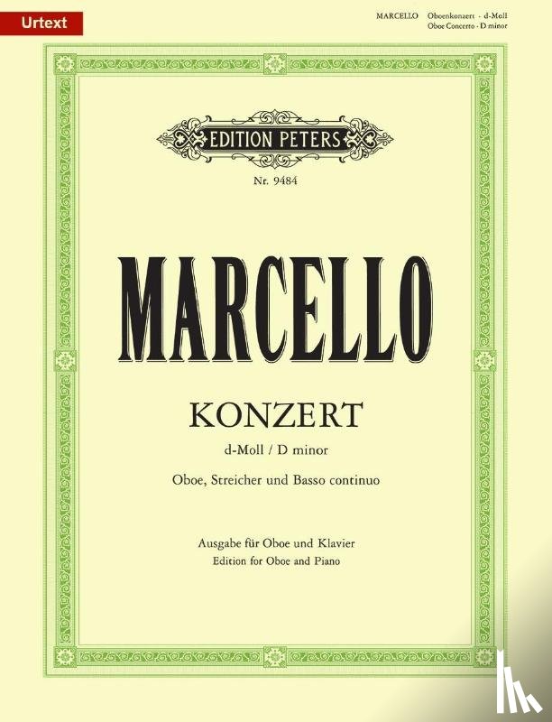 Marcello, Alessandro - Oboenkonzert d-Moll für Oboe u. Klavier, Urtext (Fechner)