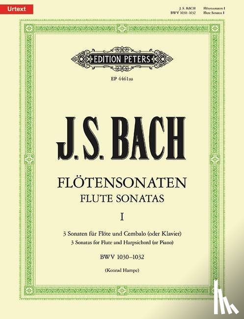 Bach, Johann Sebastian - Sonaten für Flöte und Cembalo (Klavier) BWV 1030 - 1032 / URTEXT