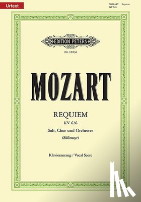 Mozart, Wolfgang Amadeus - Requiem d-Moll KV 626 / SmWV 105 / URTEXT