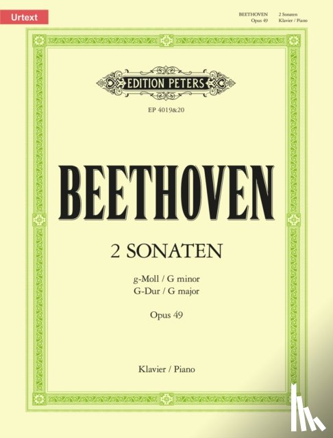 Beethoven, Ludwig van - Sonaten op. 49 g-Moll Nr. 1 / G-Dur Nr. 2