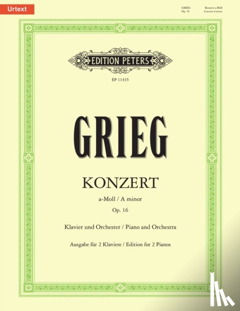 GRIEG, EDVARD - PIANO CONCERTO A MINOR OP 16 URTEXT
