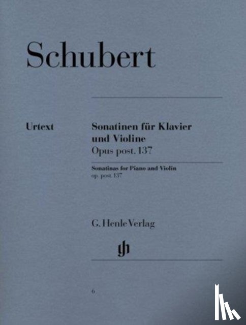 Schubert, Franz - Sonatinen für Klavier und Violine op. post. 137
