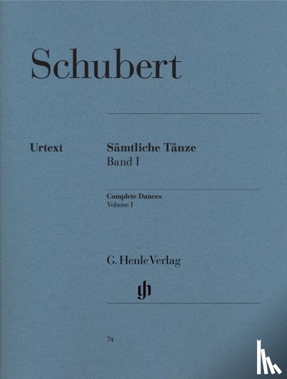 Schubert, Franz - Schubert, Franz - Sämtliche Tänze, Band I