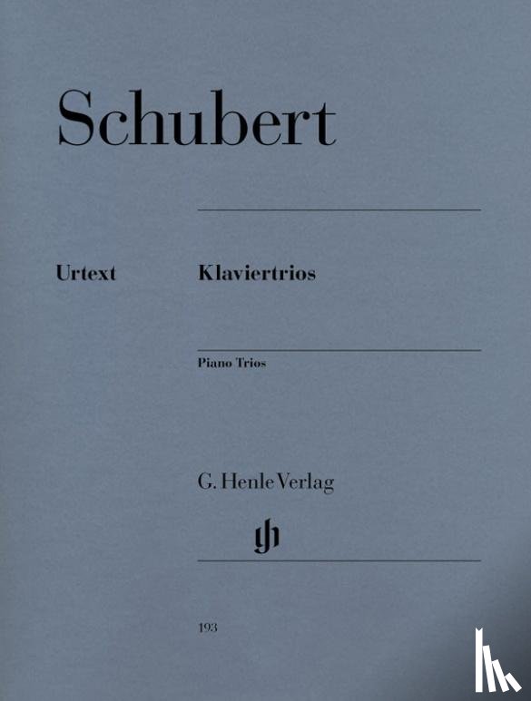 Schubert, Franz - Klaviertrios
