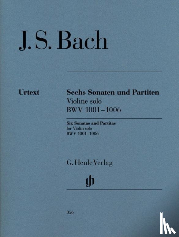 Bach, Johann Sebastian - Sonaten und Partiten BWV 1001-1006 für Violine solo (unbezeichnete und bezeichnete Stimme)