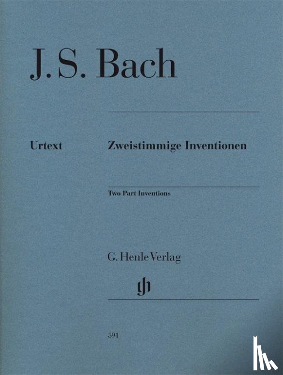 Bach, Johann Sebastian - Zweistimmige Inventionen für Klavier zu zwei Händen. Revidierte Ausgabe von HN 169