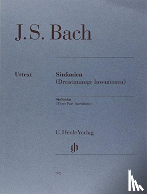 Bach, Johann Sebastian - Sinfonien (Dreistimmige Inventionen) für Klavier zu zwei Händen. Revidierte Ausgabe von HN 360