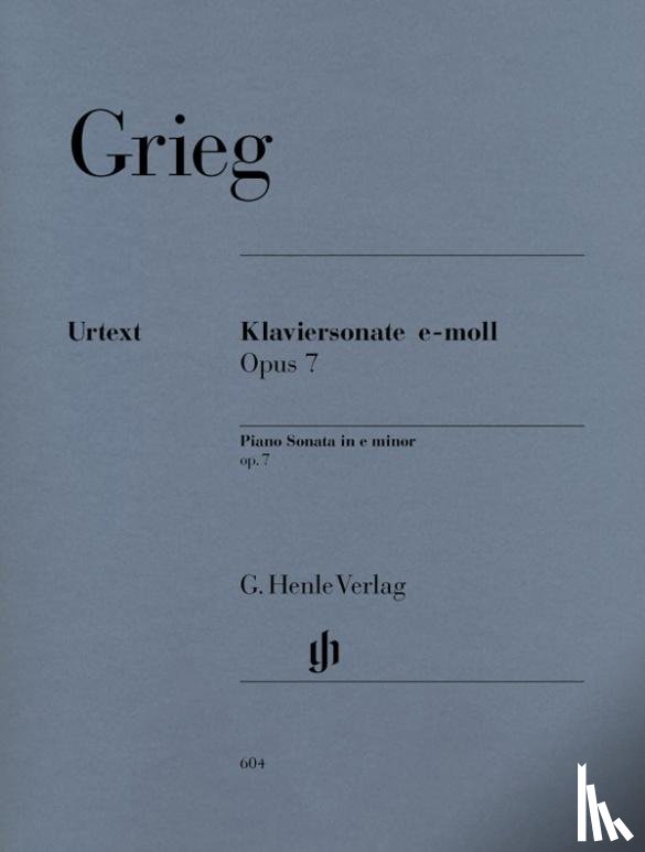 Grieg, Edvard - Grieg, Edvard - Klaviersonate e-moll op. 7