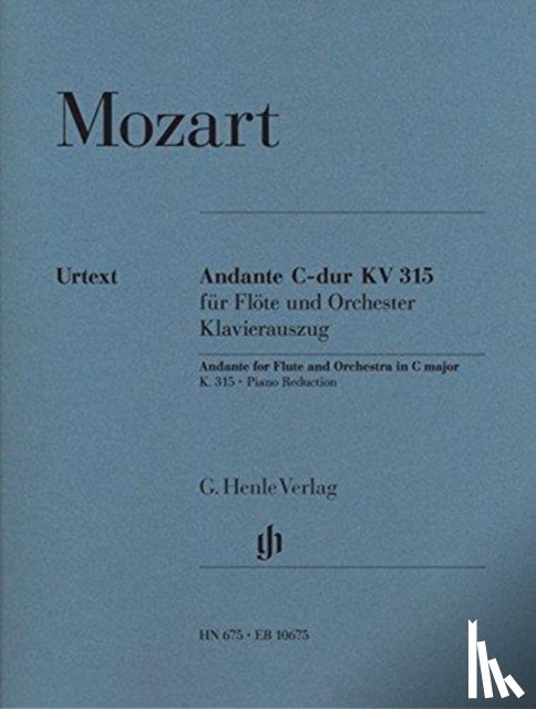Mozart, Wolfgang Amadeus - Andante für Flöte und Orchester C-dur KV 315