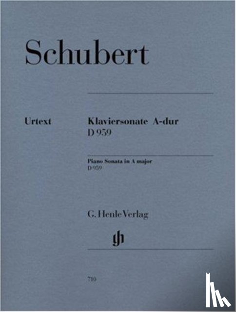 Schubert, Franz - Schubert, Franz - Klaviersonate A-dur D 959