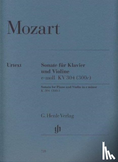 Mozart, Wolfgang Amadeus - Mozart, Wolfgang Amadeus - Violinsonate e-moll KV 304 (300c)