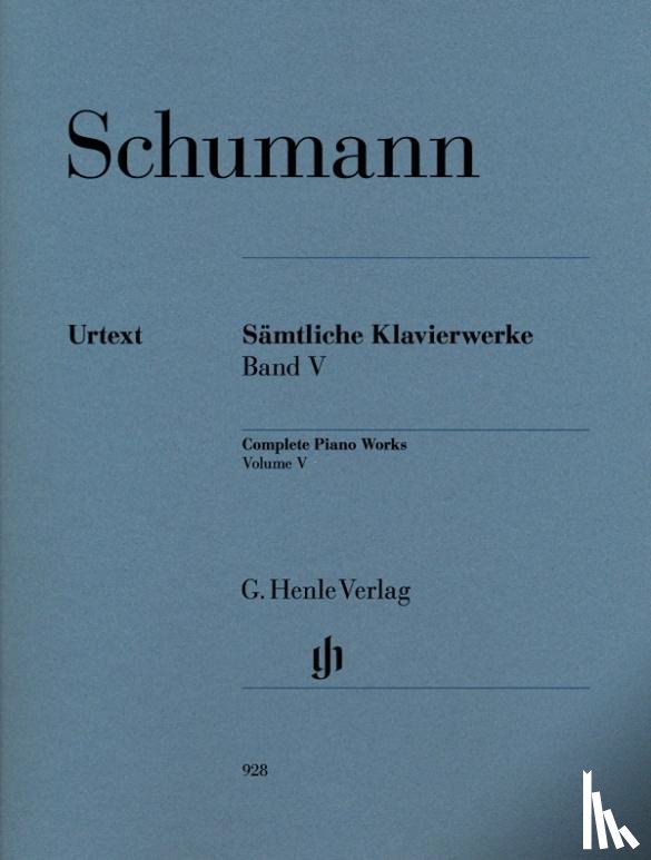 Schumann, Robert - Sämtliche Klavierwerke 5