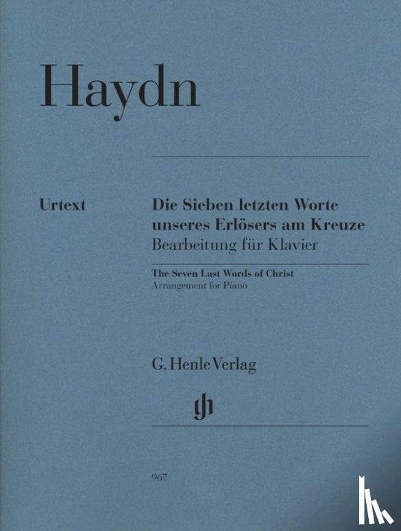 Haydn, Joseph - Haydn, Joseph - Die Sieben letzten Worte unseres Erlösers am Kreuze, Bearbeitung für Klavier