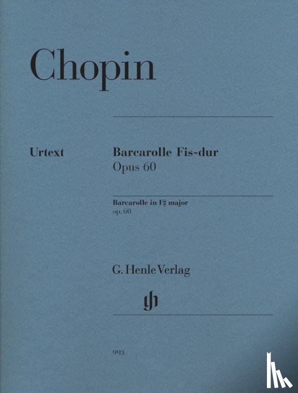 Chopin, Frédéric - Barcarolle Fis-dur Opus 60