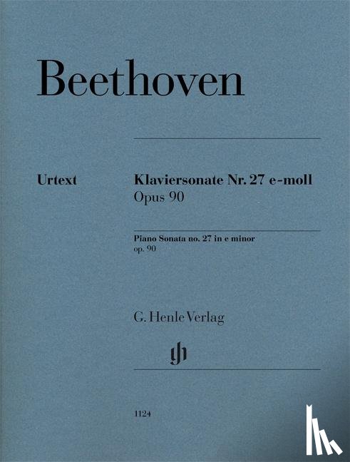 Beethoven, Ludwig van - Klaviersonate Nr. 27 e-moll Opus 90