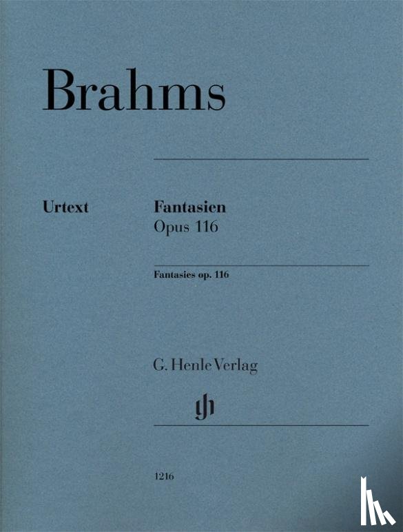 Brahms, Johannes - Fantasien op. 116 für Klavier zu zwei Händen. Revidierte Ausgabe von HN 120