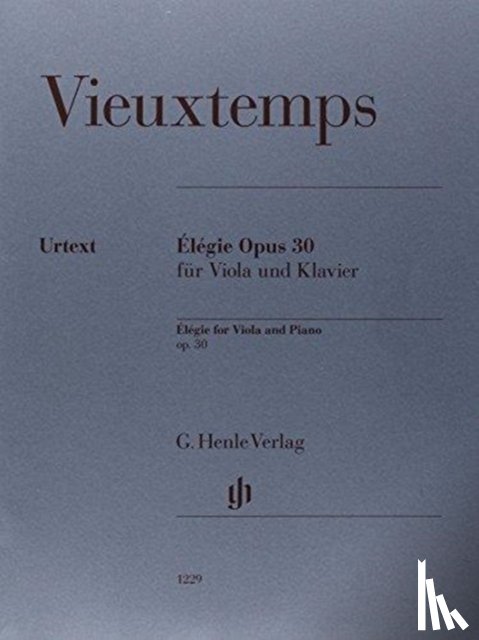 Vieuxtemps, Henry - Élégie op. 30 für Viola und Klavier