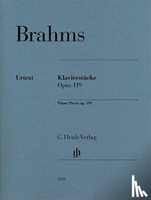 Brahms, Johannes - Klavierstücke op. 119 für Klavier zu zwei Händen. Revidierte Ausgabe von HN 123