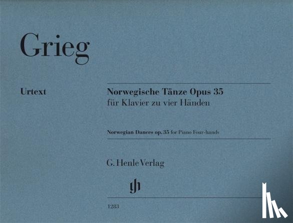 Grieg, Edvard, Steen-Nökleberg, Einar - Norwegische Tänze Opus 35 für Klavier zu vier Händen, Urtext
