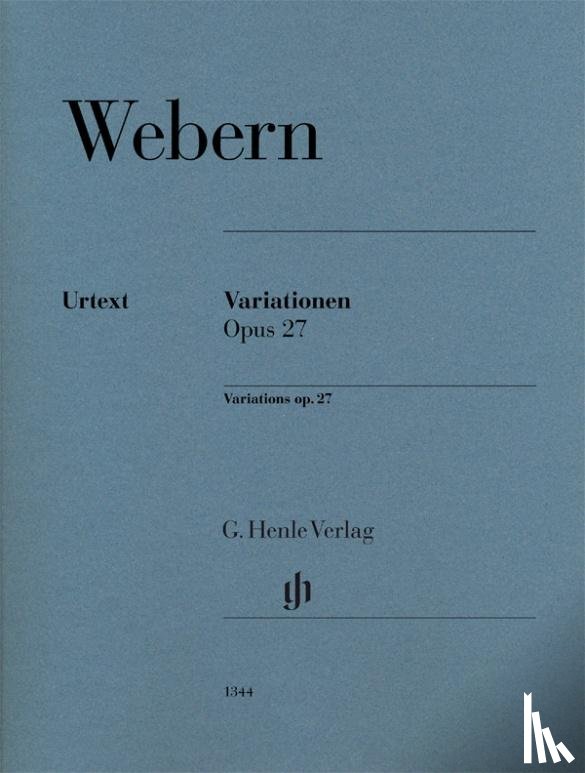 Webern, Anton - Variationen op. 27