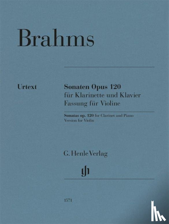  - Johannes Brahms - Klarinettensonaten op. 120