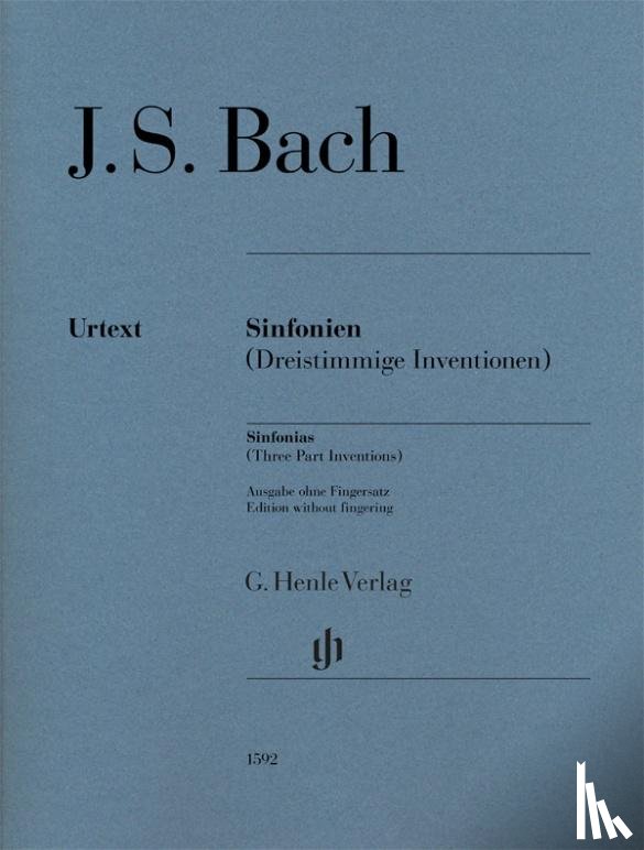 Bach, Johann Sebastian - Sinfonien (Dreistimmige Inventionen) für Klavier zu zwei Händen