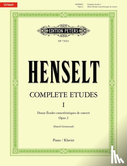 Henselt, Adolph Von, Grimwood, Daniel - Complete Etudes I