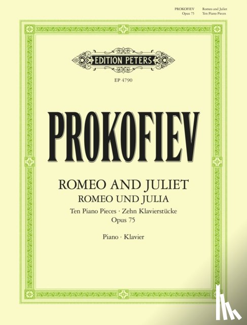 Prokofjew, Sergej - Romeo and Juliet. Ten pieces for Piano (1937) für Klavier solo op. 75 -Romeo und Julia, zehn Klavierstücke-